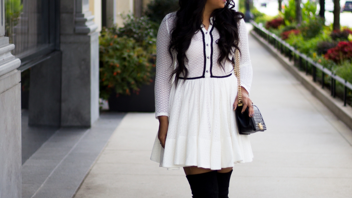 white-maje-dress