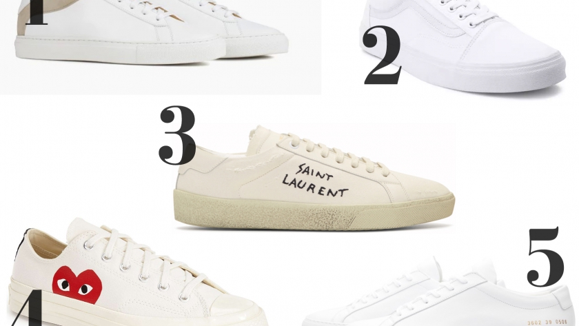 Top 5 White Unisex Sneakers
