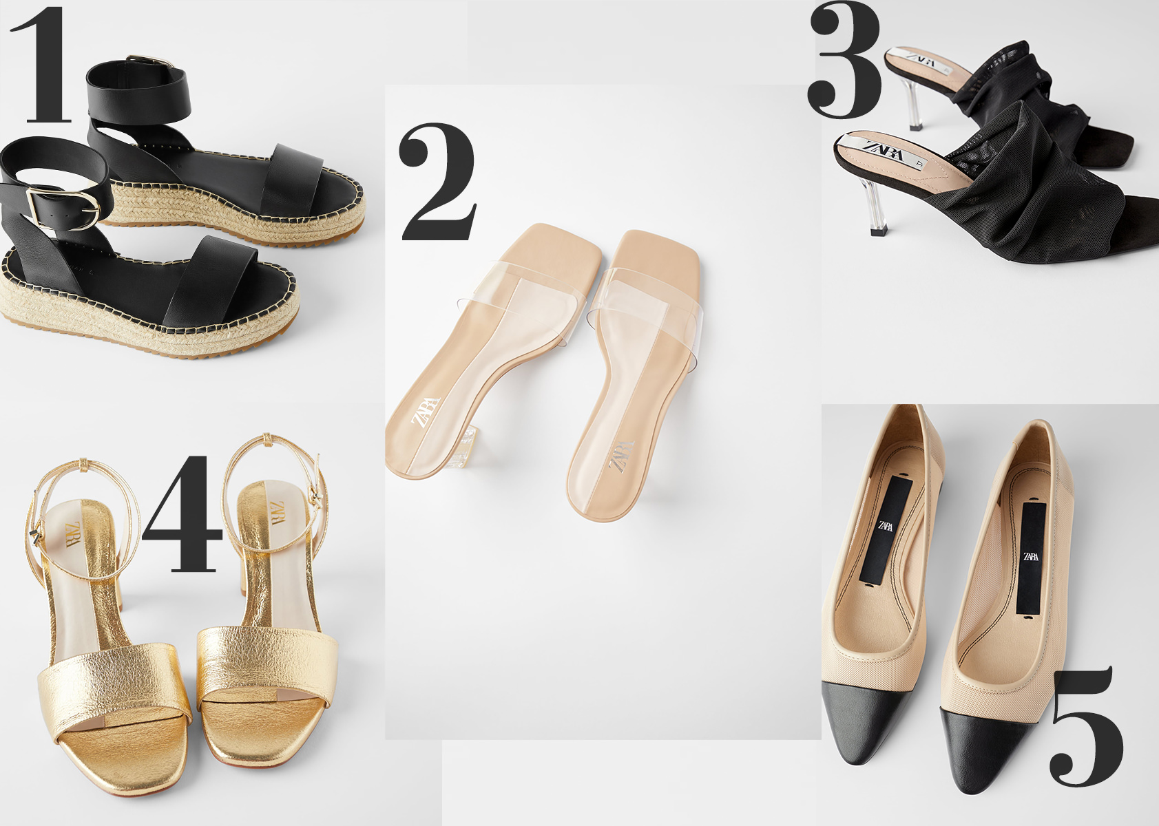 The Top Five Shoes At Zara Right Now
